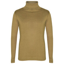 (9-10 Years, Khaki) Kids Girls Polo Neck T Shirt Thick Cotton Turtleneck Jumper Long Sleeve Top 2-13