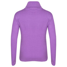 (5-6 Years, Lilac) Kids Girls Polo Neck T Shirt Thick Cotton Turtleneck Jumper Long Sleeve Top 2-13