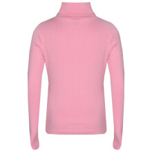 (3-4 Years, Baby Pink) Kids Girls Polo Neck T Shirt Thick Cotton Turtleneck Jumper Long Sleeve Top 2-13