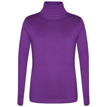 (3-4 Years, Purple) Kids Girls Polo Neck T Shirt Thick Cotton Turtleneck Jumper Long Sleeve Top 2-13