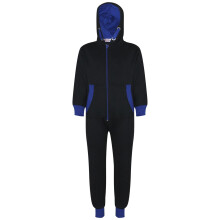 (7-8 Years, Royal Blue) Kids Girls Boys Fleece Contrast A2Z Onesie One Piece All In One Jumpsuit 2-13 Yr