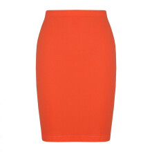 (11-12 Years, Neon Orange) Gilrs Skirt Kids Plain Color School Fashion Dance Pencil Skirts Age 7-13 Years