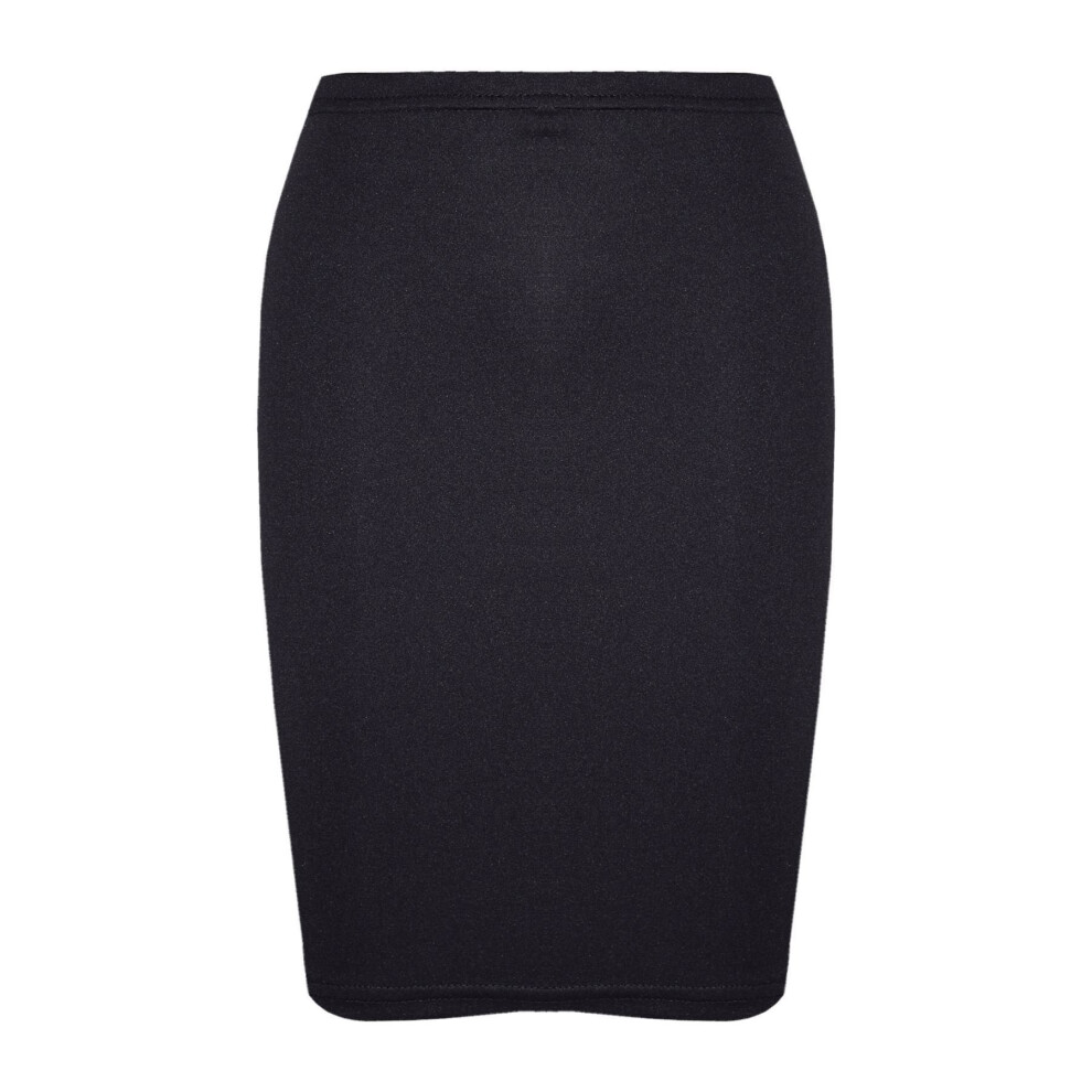 (7-8 Years, Black) Gilrs Skirt Kids Plain Color School Fashion Dance Pencil Skirts Age 7-13 Years