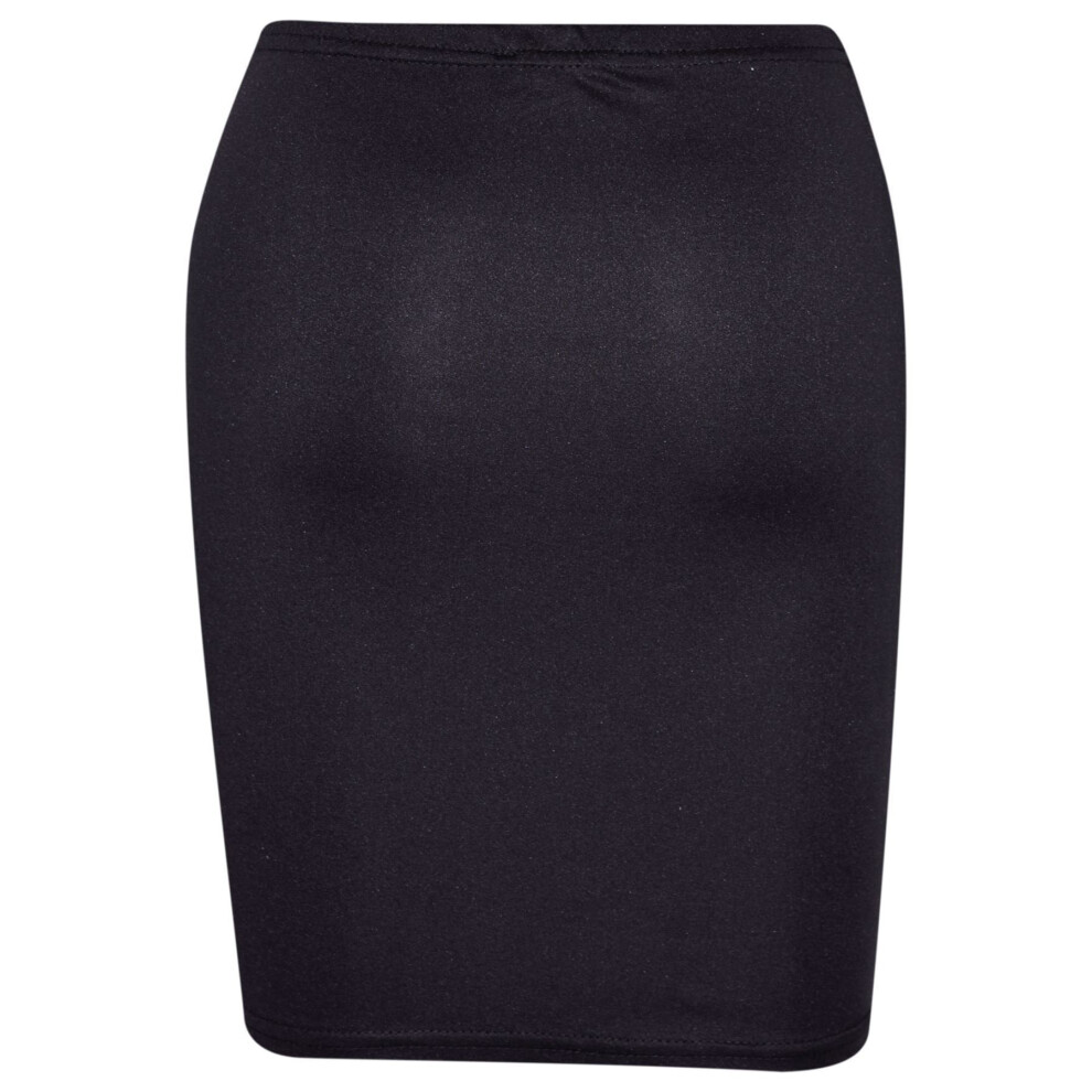 A2zkids (9-10 Years, Black) Gilrs Skirt Kids Plain Color School Fashion Dance Pencil Skirts Age 7-13 Years