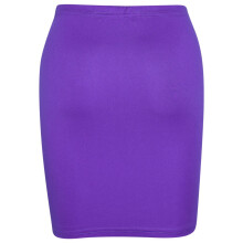 (9-10 Years, Purple) Gilrs Skirt Kids Plain Color School Fashion Dance Pencil Skirts Age 7-13 Years