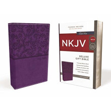NKJV, Deluxe Gift Bible, Imitation Leather, Purple, Red Letter Edition