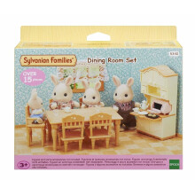 Miniaturfiguren - SYLVANIAN FAMILIES - Das Esszimmer - Komplettset zur Einrichtung eines Esszimmers