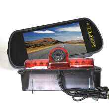 Vardsafe Brake Light Rear View Reverse Backup Camera Kit 7inch Mirror Monitor for Chevrolet Express