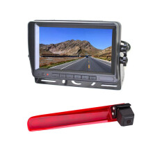 Vardsafe Reversing Camera + 7 Inch Digital Color Rear Monitor for Volkswagen Transporter T5 / T6 (with Twin Rear Doors)