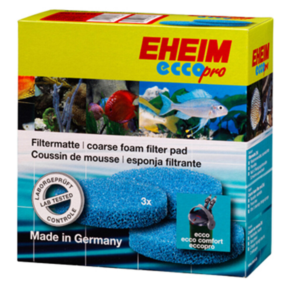 Eheim Coarse Filter Pad For Ecco Pro 130-300 X 3 Blue