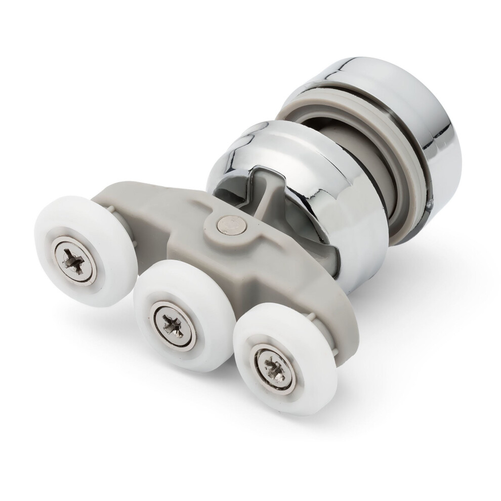 1 x Shower Door Roller/Runners/18.5mm Diameter Triple Wheels KH1-image-OPC-P57YCXM-NEW
