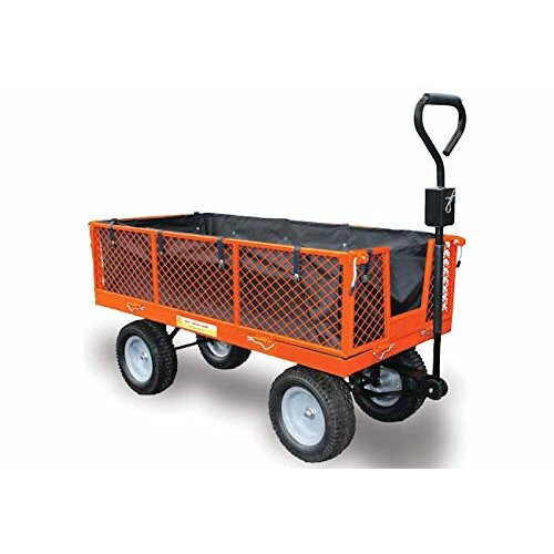 Sherpa Large Utility Garden Trolley Cart with Puncture Proof Tyres and