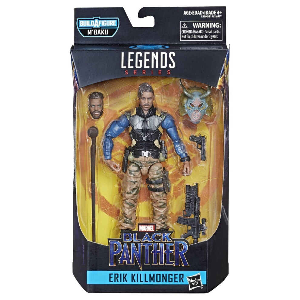 Hasbro Marvel Legends Black Panther Erik Killmonger 6 Inch Action Figures Model