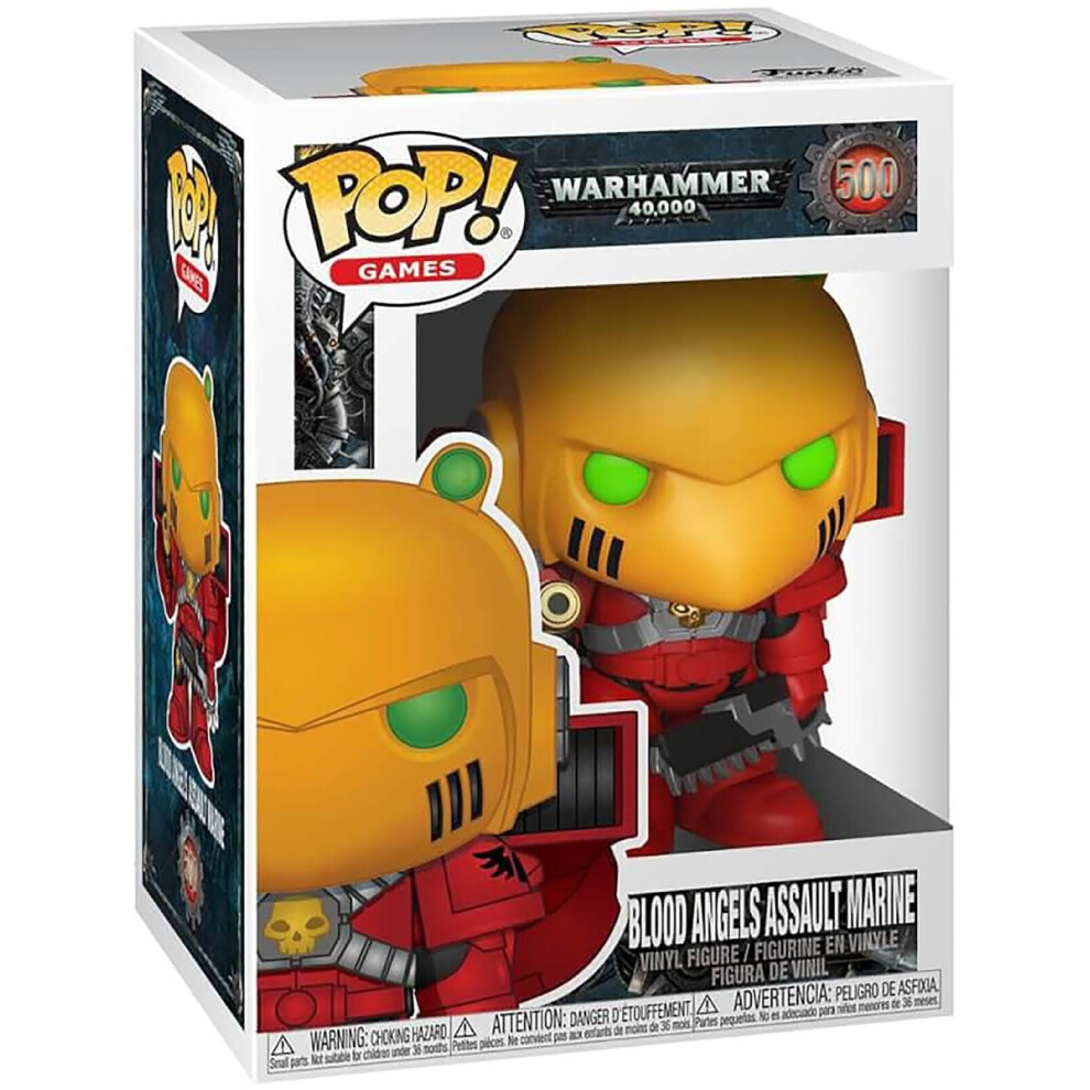 Funko Games Pop! Warhammer 40K Blood Angels Assault Marine Vinyl Figure #500