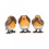 Nemesis Now Three Wise Robins 8cm Resin Birds Collectable Statue 1