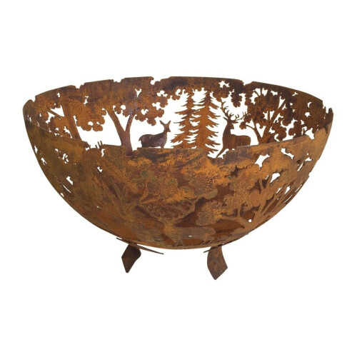 Fallen Fruits Fire Bowl Laser Cut Woodland