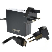 USB Type C to Mains Port Power Supply Phone Tablet Laptop UK EU 65W