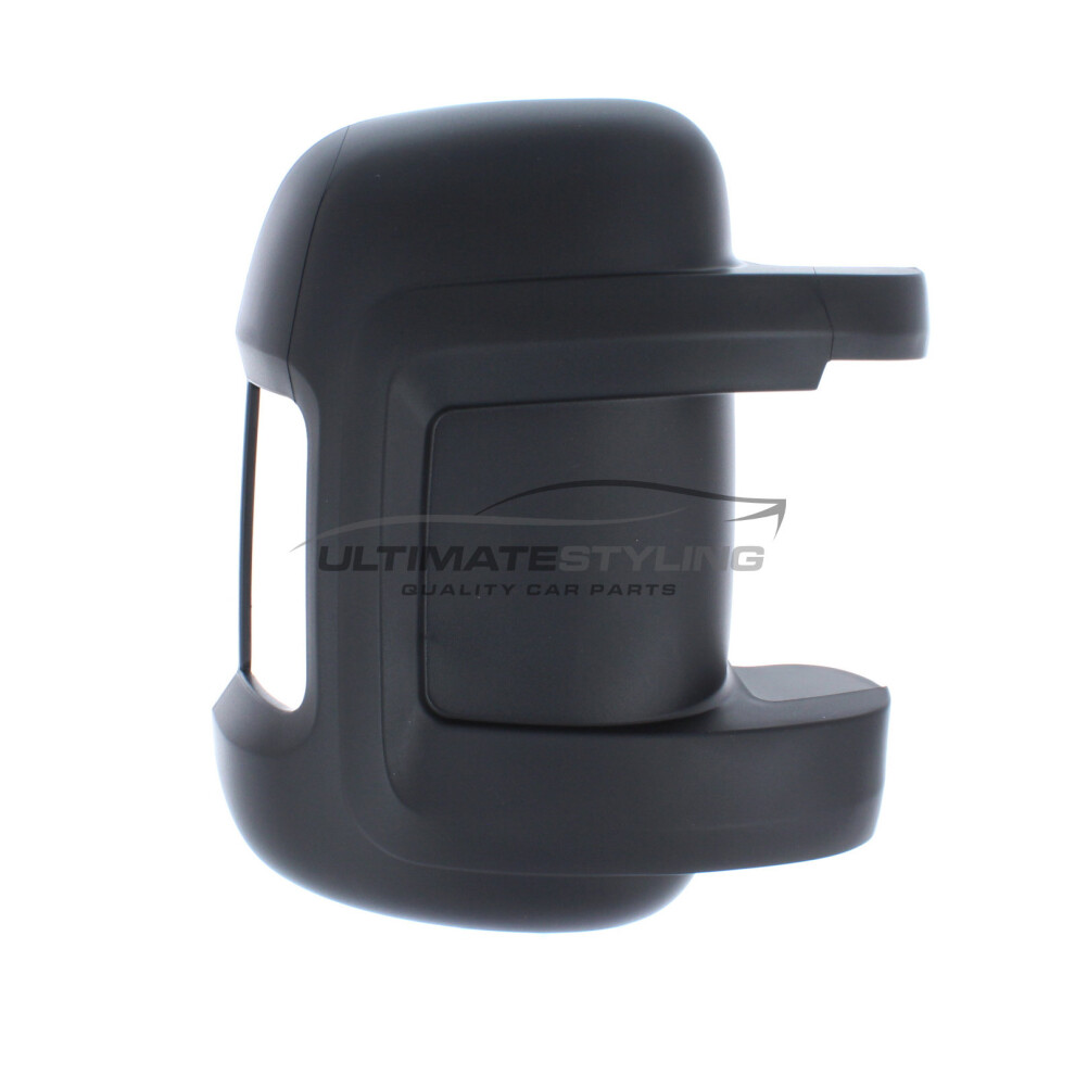 Fiat Ducato Van 10/2006-> Wing Mirror Cover Cap Textured Drivers Side (Rh) Black 5057795103381