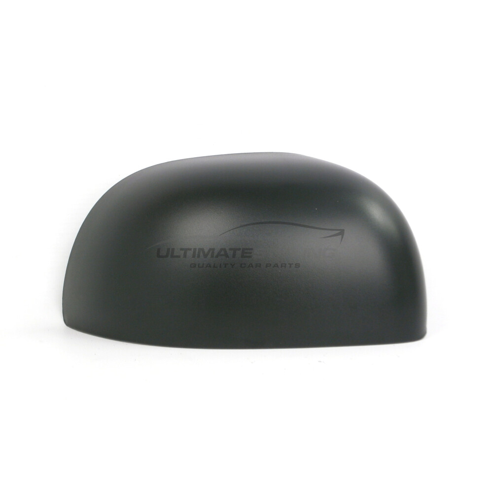 Fiat Panda Mk2 Hatchback 9/2009-6/2012 Wing Mirror Cover Cap Textured Drivers Side (Rh) Black 5054808076748