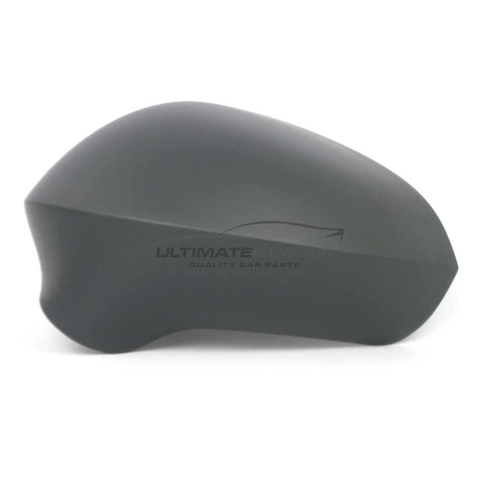 Seat Ibiza Mk5 Hatchback 7/2008-> Wing Mirror Cover Cap Textured Passenger Side (Lh) Black 5054808105998