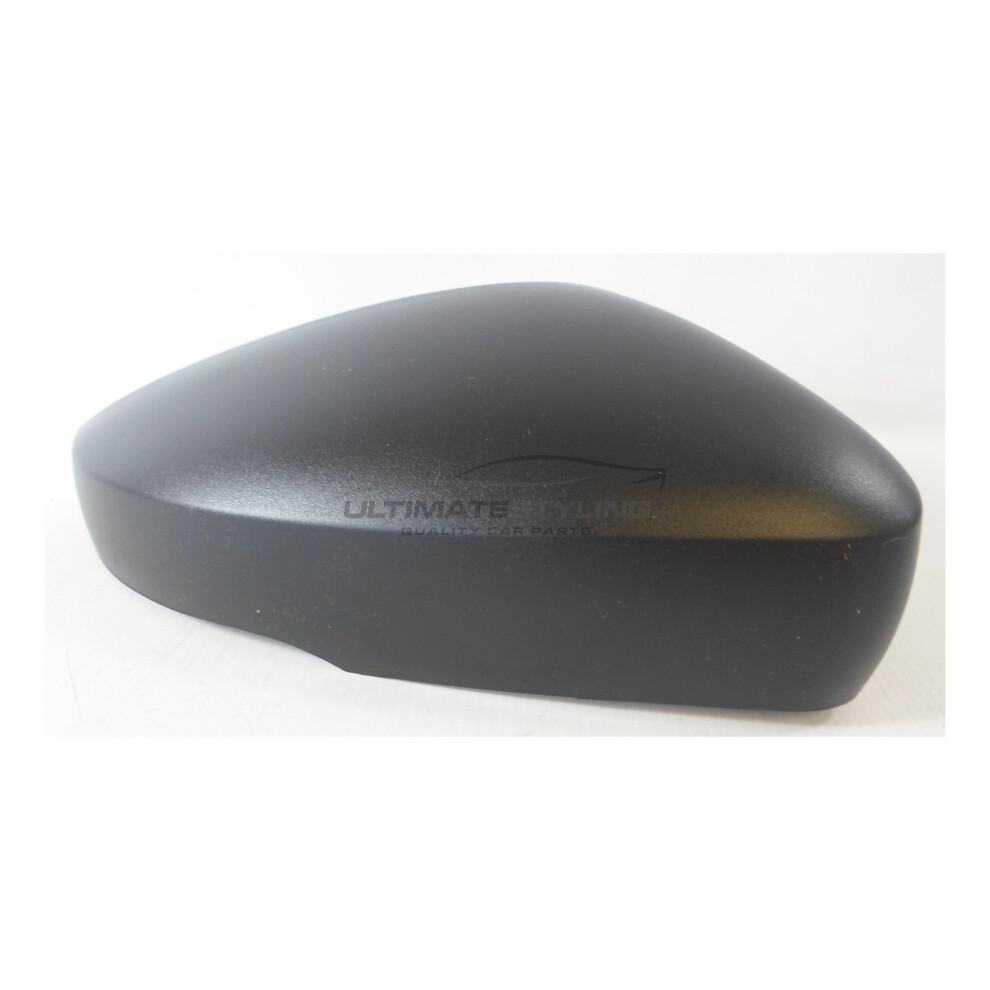 Volkswagen Polo Mk5 6R Hatchback 10/2009-> Wing Mirror Cover Cap Textured Drivers Side (Rh) Black 5054808147714