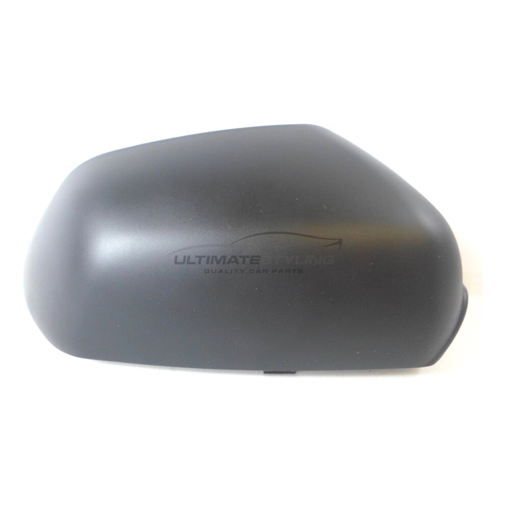 Volkswagen Polo Mk4 9N3 Hatchback 6/2005-3/2010 Wing Mirror Cover Cap Textured Drivers Side (Rh) Black 5054808147677