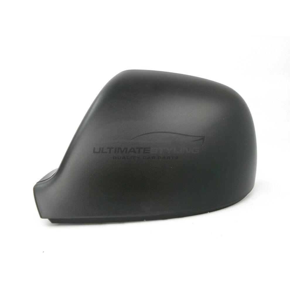 Volkswagen Transporter T5 Van 1/2010-2015 Wing Mirror Cover Cap Textured Passenger Side (Lh) Black 5054808168368