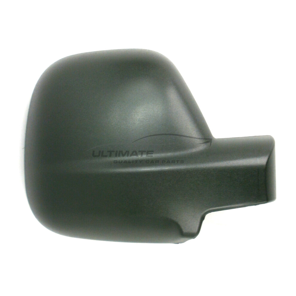 Citroen Berlingo Mk2 Van 3/2012-> Wing Mirror Cover Cap Textured Drivers Side (Rh) Black 5054808041913