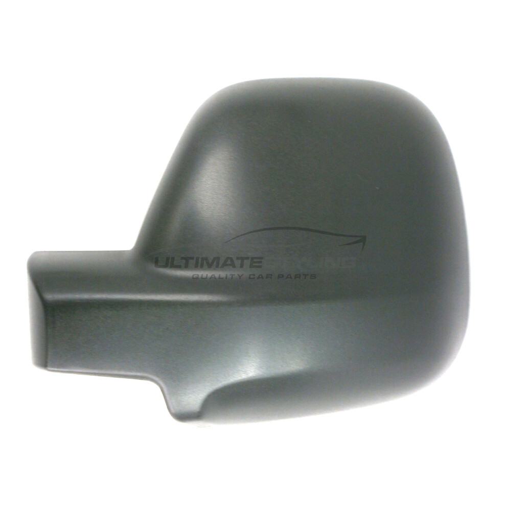 Peugeot Partner Mk2 Van 3/2012-> Wing Mirror Cover Cap Textured Passenger Side (Lh) Black 5054808087522