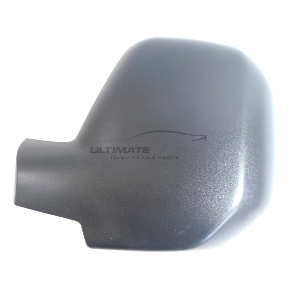 Citroen Berlingo Mk2 Van 6/2008-3/2012 Wing Mirror Cover Cap Textured Passenger Side (Lh) Black 5054808041968