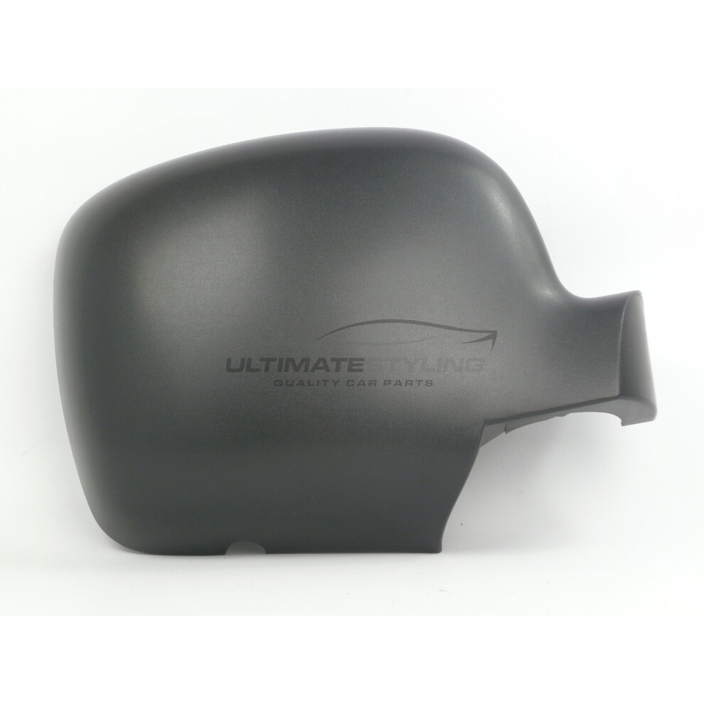 Renault Kangoo Mk2 Van 9/2008-6/2013 Wing Mirror Cover Cap Textured Drivers Side (Rh) Black 5054808089656