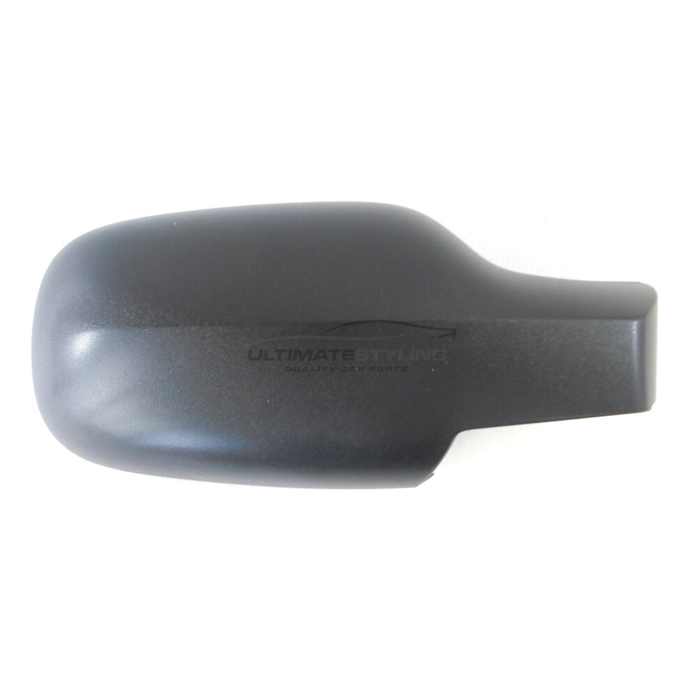 Renault Megane Mk2 Saloon 11/2003-4/2009 Wing Mirror Cover Cap Textured Drivers Side (Rh) Black 5054808091758