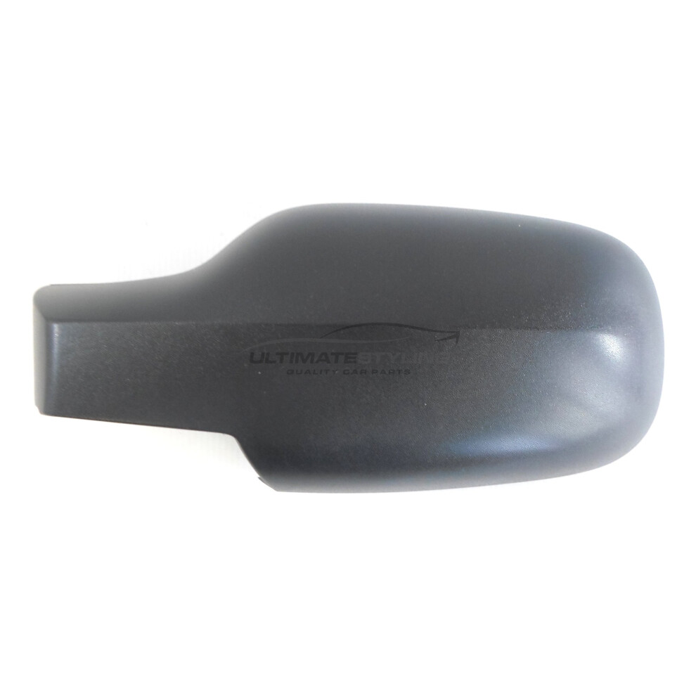 Renault Megane Mk2 Hatchback 8/2002-4/2009 Wing Mirror Cover Cap Textured Passenger Side (Lh) Black 5054808091666