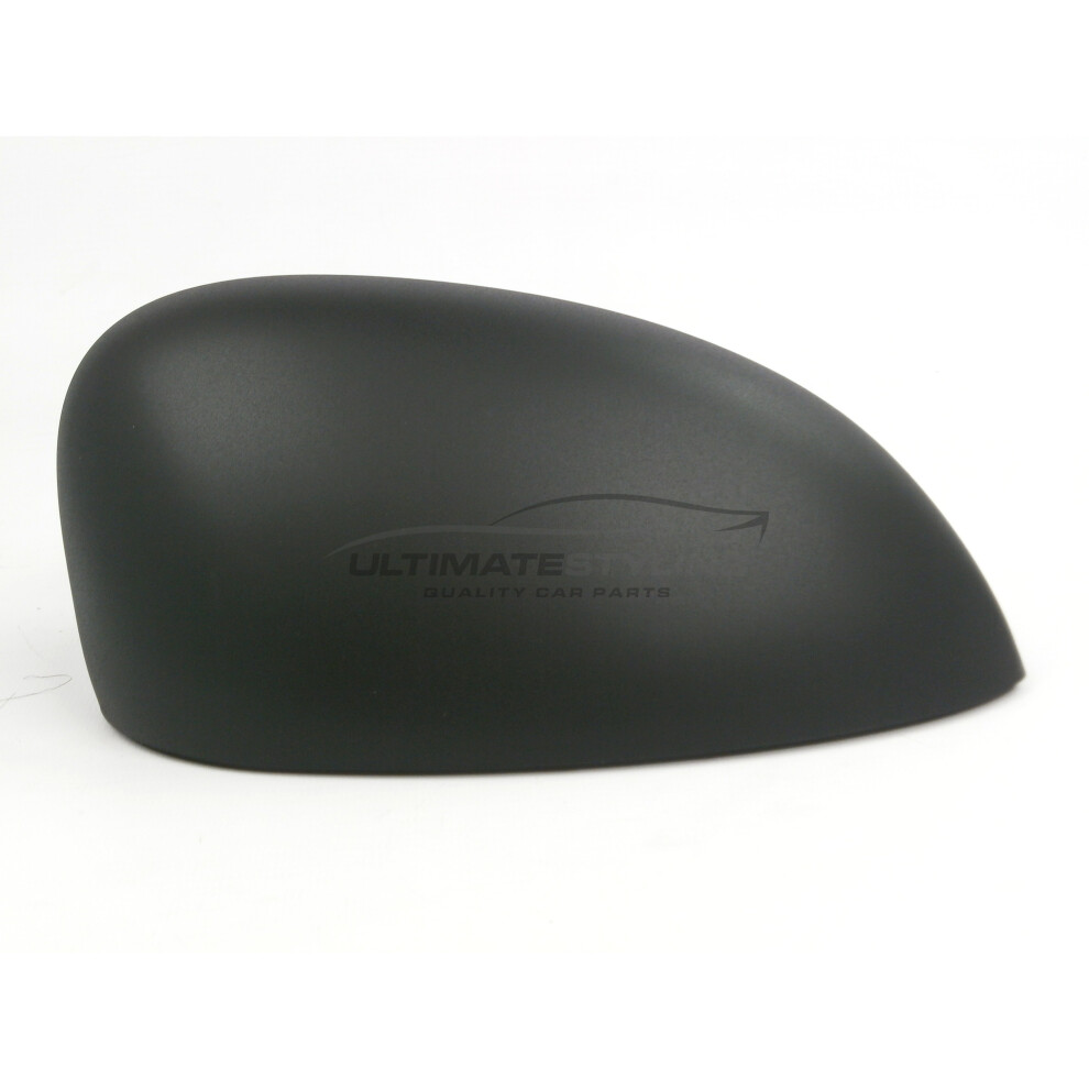 Fiat 500C Convertible 2008-> Wing Mirror Cover Cap Textured Drivers Side (Rh) Black 5054808074782