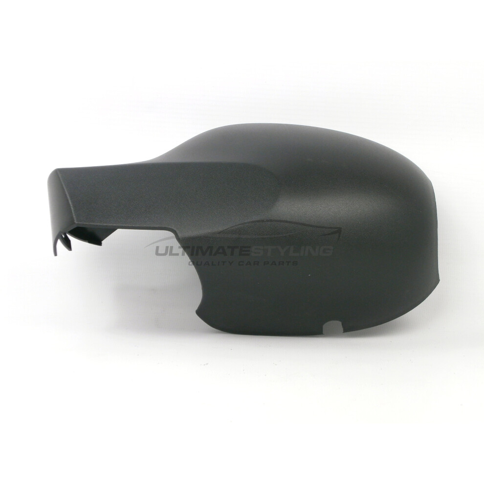 Renault Twingo Mk1 Hatchback 2007-2/2012 Wing Mirror Cover Cap Textured Passenger Side (Lh) Black 5054808093943