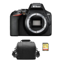 NIKON D3500 Body Schwarz + 32 GB SD-Karte + Kameratasche