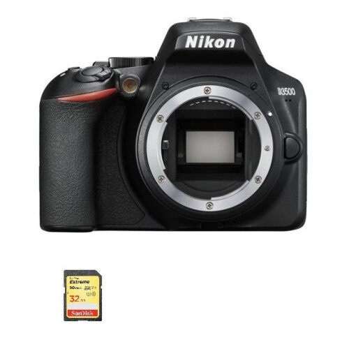 Nikon NIKON D3500 Corpo nero + scheda SD da 32 GB