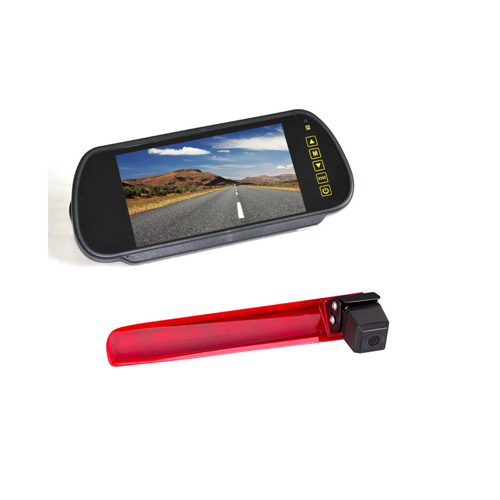 Vardsafe Brake Parking Camera + 7 Inch Clip-On Rear View Mirror Monitor For Volkswagen Transporter T5 / T6 Light 8414763633696