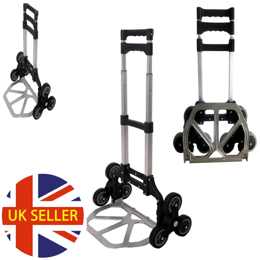 Wheel Trolley 3 Wheel Heavy Duty Stair Climbing Truck Hand Sack Truck