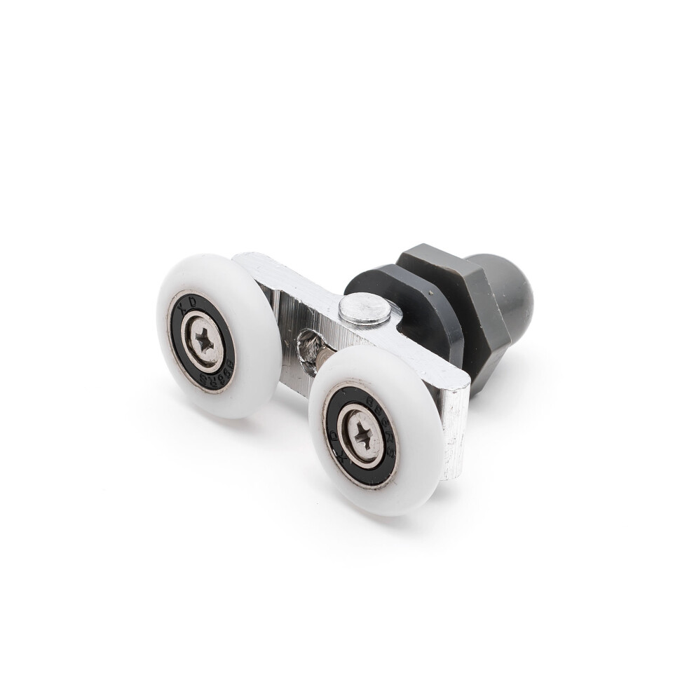 (27Mm) 2 X Twin Shower Door Rollers/Runners/Wheels 19.5Mm, 23Mm, 25Mm Or 27Mm K049 5060363615506