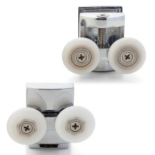 (23mm) Set of 4 Double Shower Door Rollers/Runners/Wheels Top and Bottom 23mm or 25mm Wheel Diameter L054