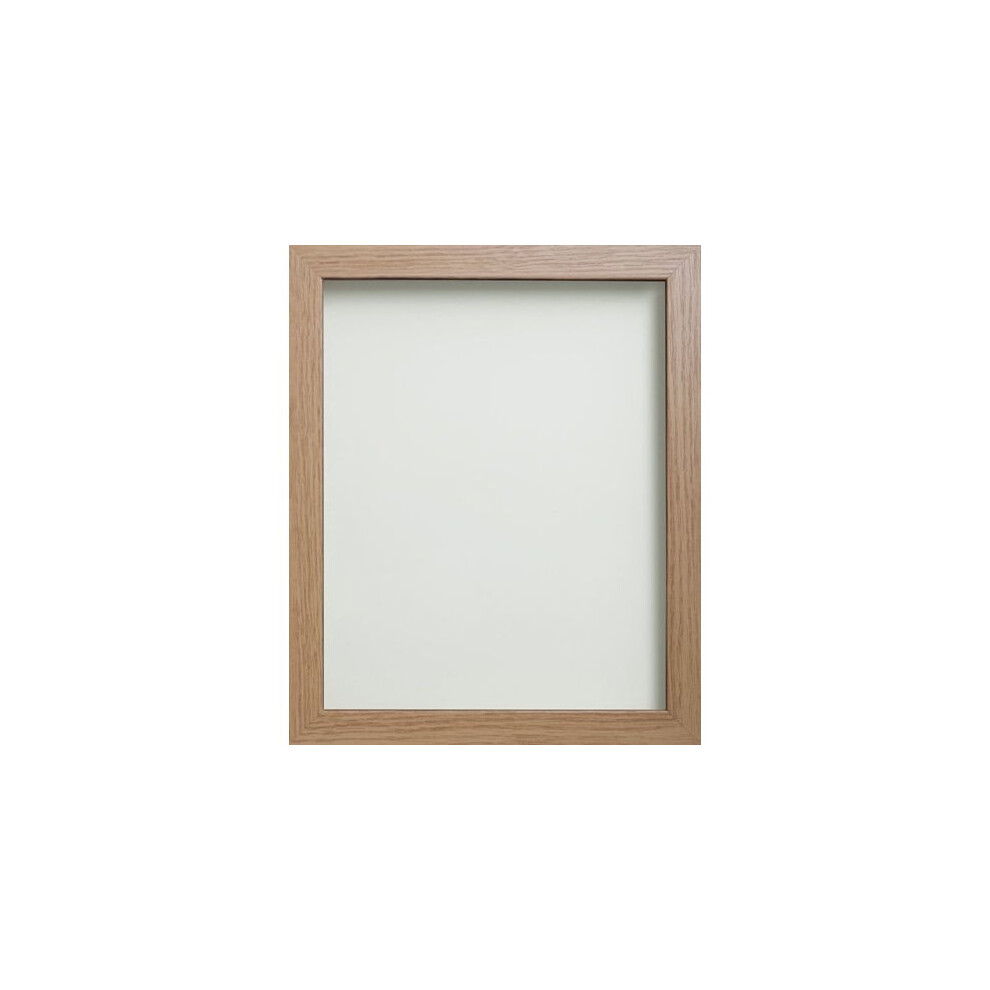 (Beech, 12x12 inch, fitted with glass) Frame Company Allington Range Grey Photo Frame