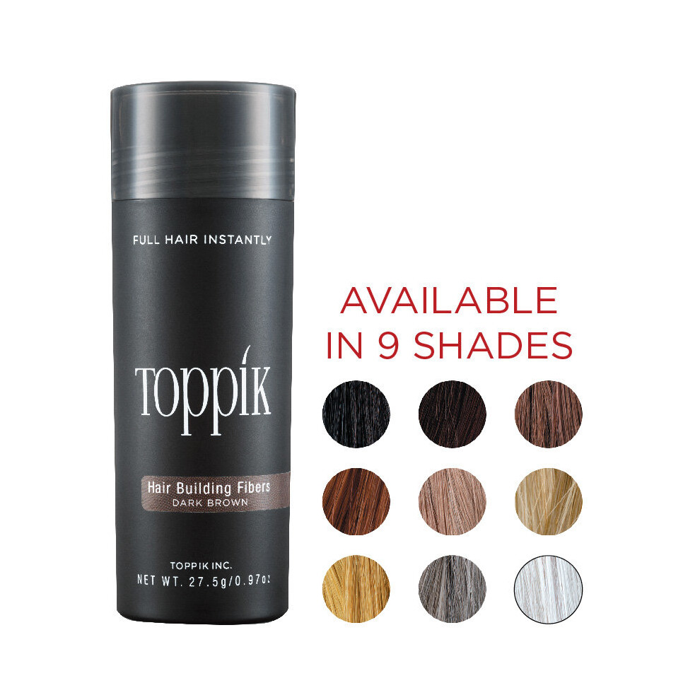 (WHITE) Toppik Hair Building Fibres | Hair Fibres For Thinning Hair