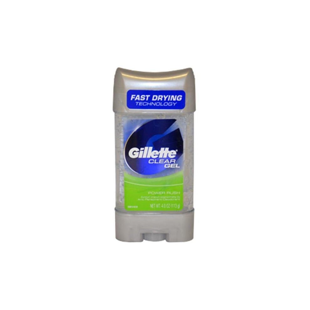 Gillette M-BB-1513 Clear Gel Power Rush - 4 oz - Deodorant Stick