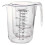 URBN-CHEF 3 Sizes Measuring Jug Clear Plastic Baking Kitchen Set Flour Sugar 3