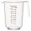 URBN-CHEF 3 Sizes Measuring Jug Clear Plastic Baking Kitchen Set Flour Sugar 6