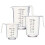 URBN-CHEF 3 Sizes Measuring Jug Clear Plastic Baking Kitchen Set Flour Sugar 1