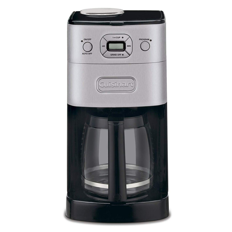 Cuisinart DGB625BCU Grind & Brew Automatic Coffee Machine Glass Carafe Grade C