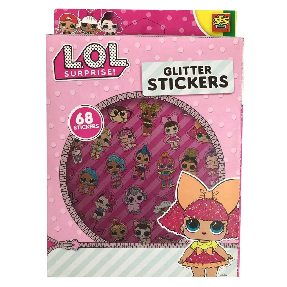 LOL Surprise glitter stickers