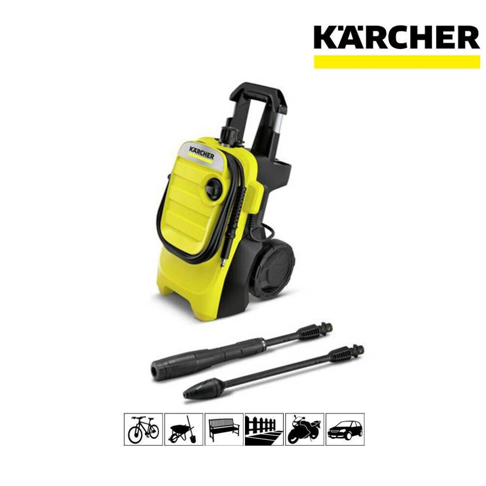 Kärcher Karcher K4 Compact 2019 Pressure Washer 130 Bars 1800W No Detergents 16375010 Light